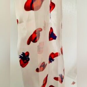 Red, White and Purple Hat Design Scarf